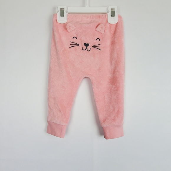4/$25 SALE 🛍️ Carter's Pink 2-Piece Kitten Hoodie & Pants Set 9M - Picture 8 of 11